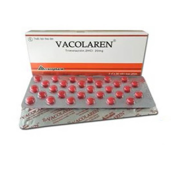 Thuốc trị đau thắt ngực Vacolaren 20mg (2 vỉ x 30 viên/hộp)